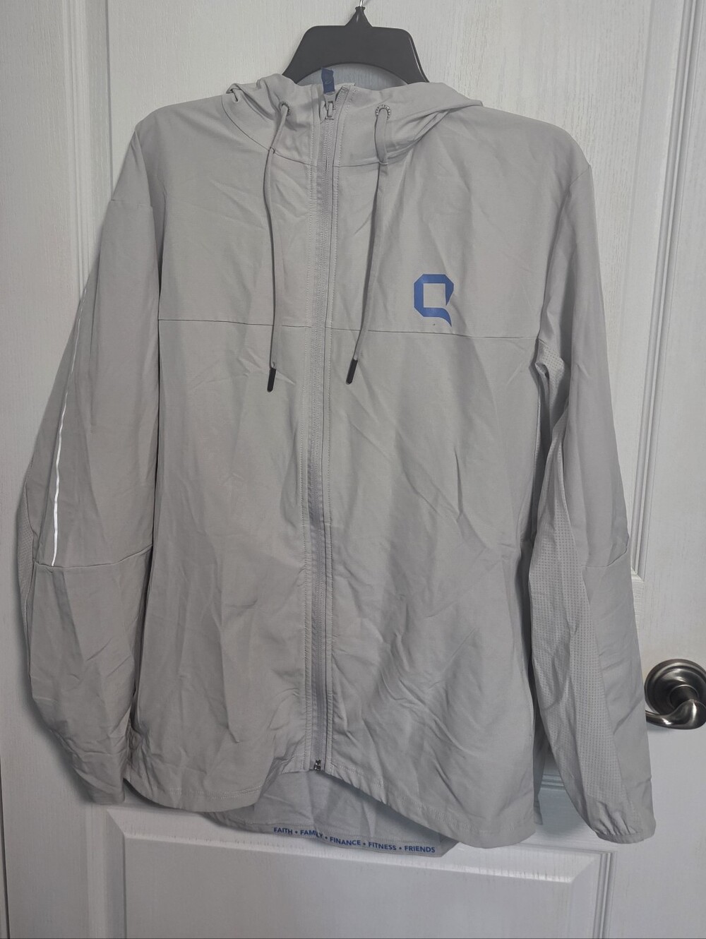 Truwear Expedition Jacket Sciences Logo  Lightweight Softshell Coat Grey Mens XL